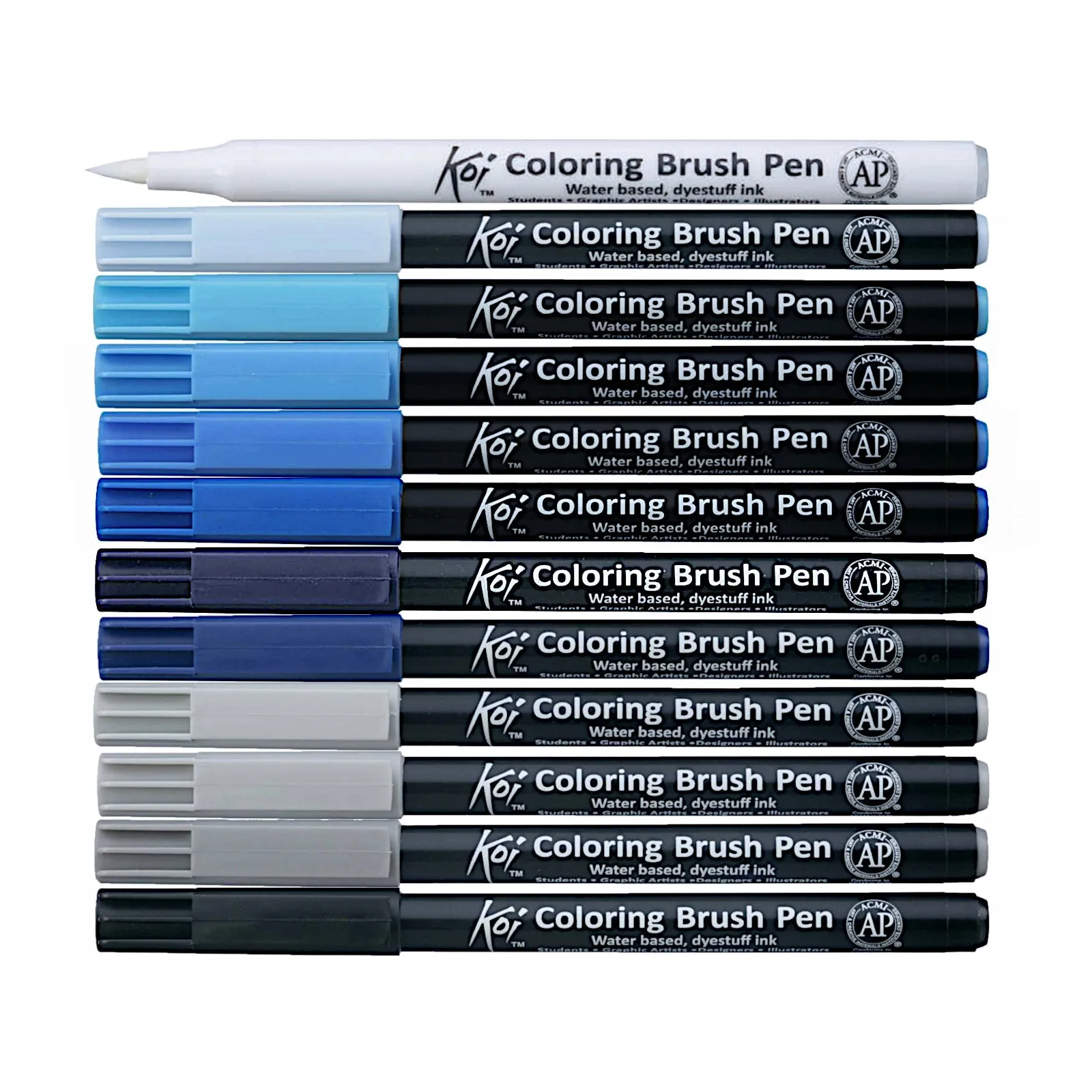 Sakura Koi Colouring Brush Pen - 12 Colour Set