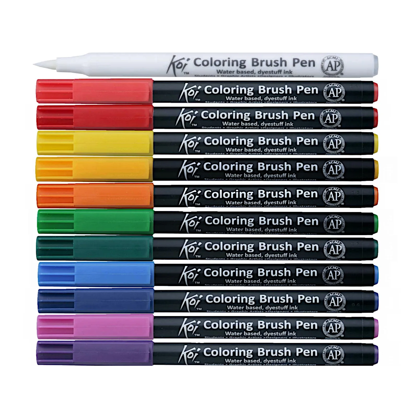 Sakura Koi Colouring Brush Pen - 12 Colour Set