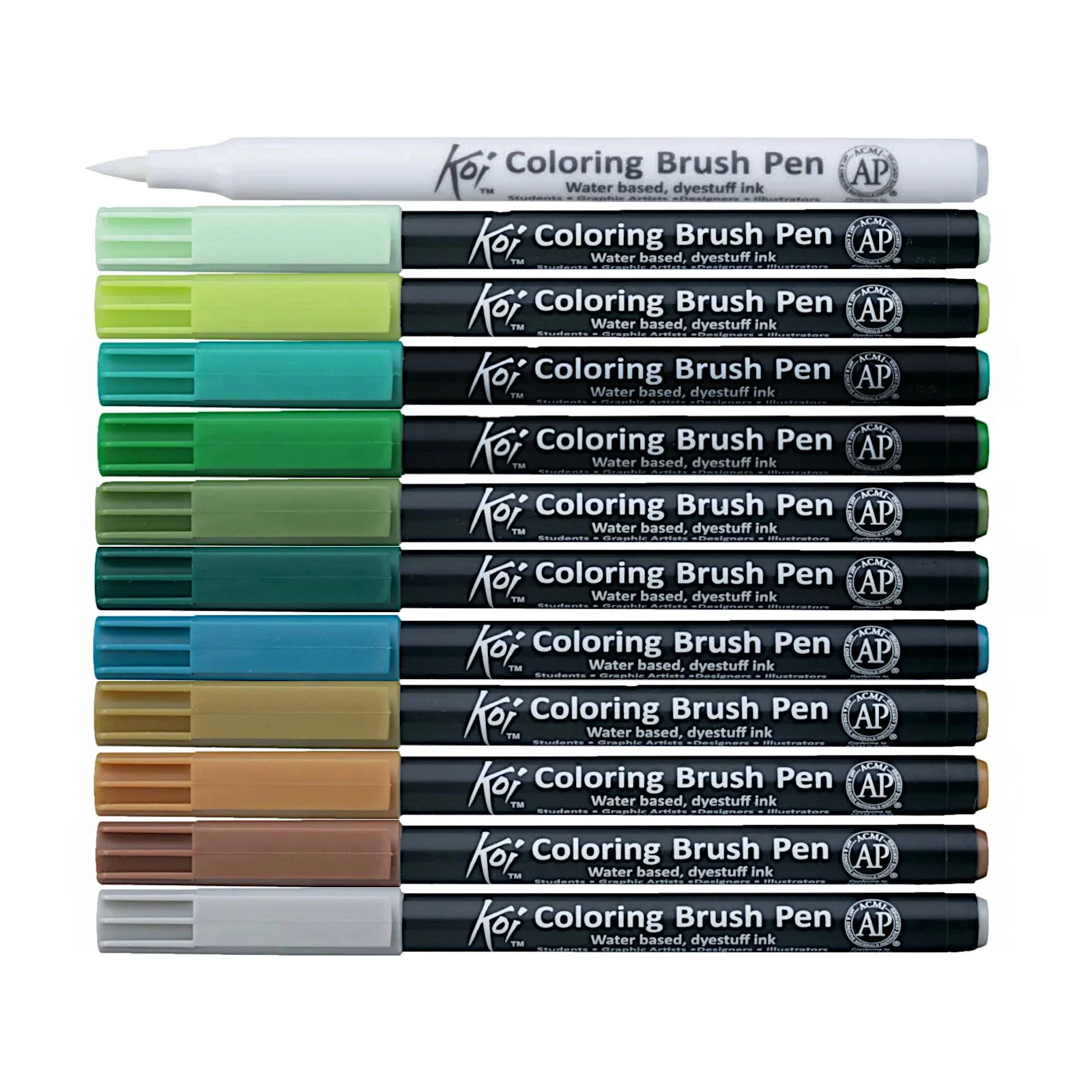 Sakura Koi Colouring Brush Pen - 12 Colour Set