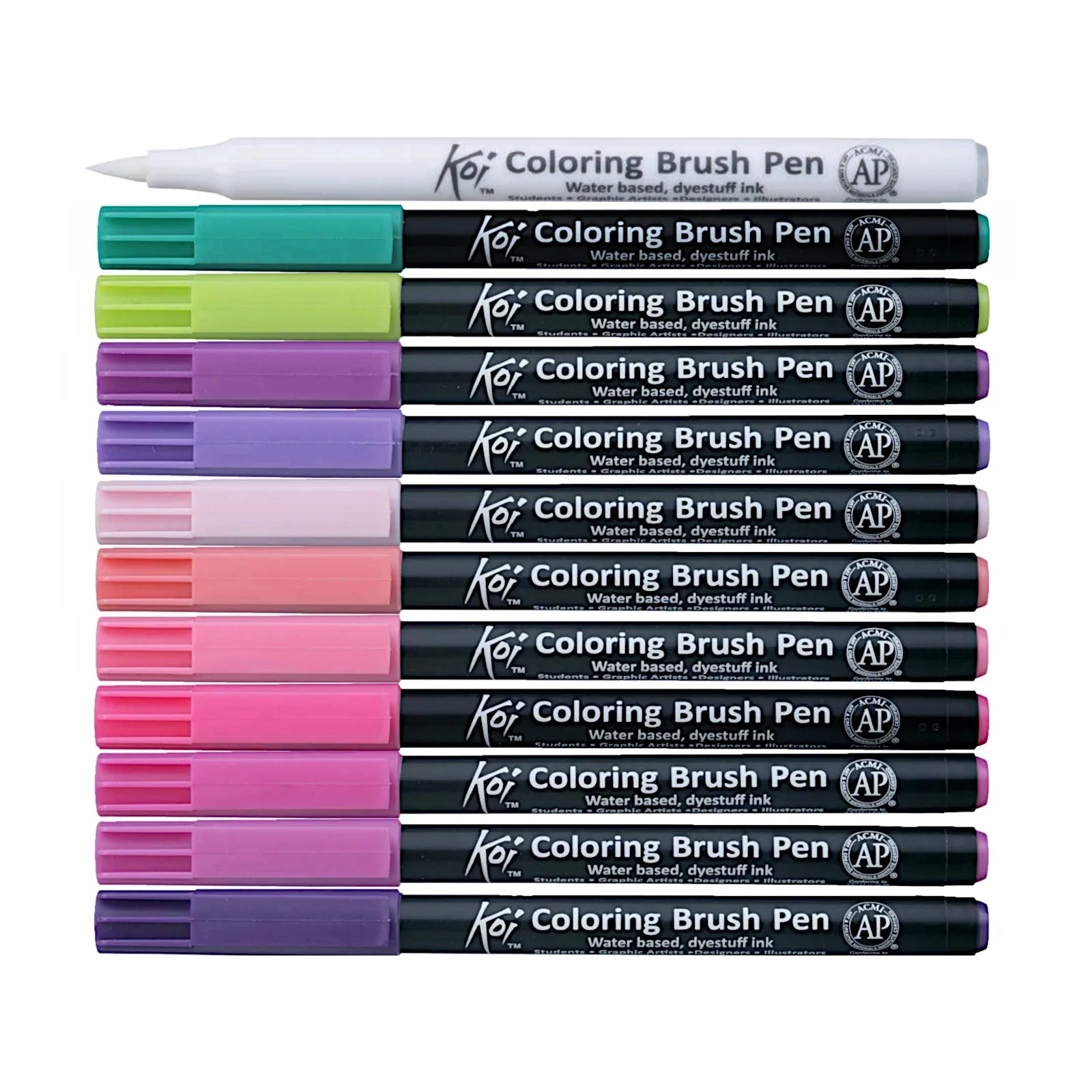 Sakura Koi Colouring Brush Pen - 12 Colour Set