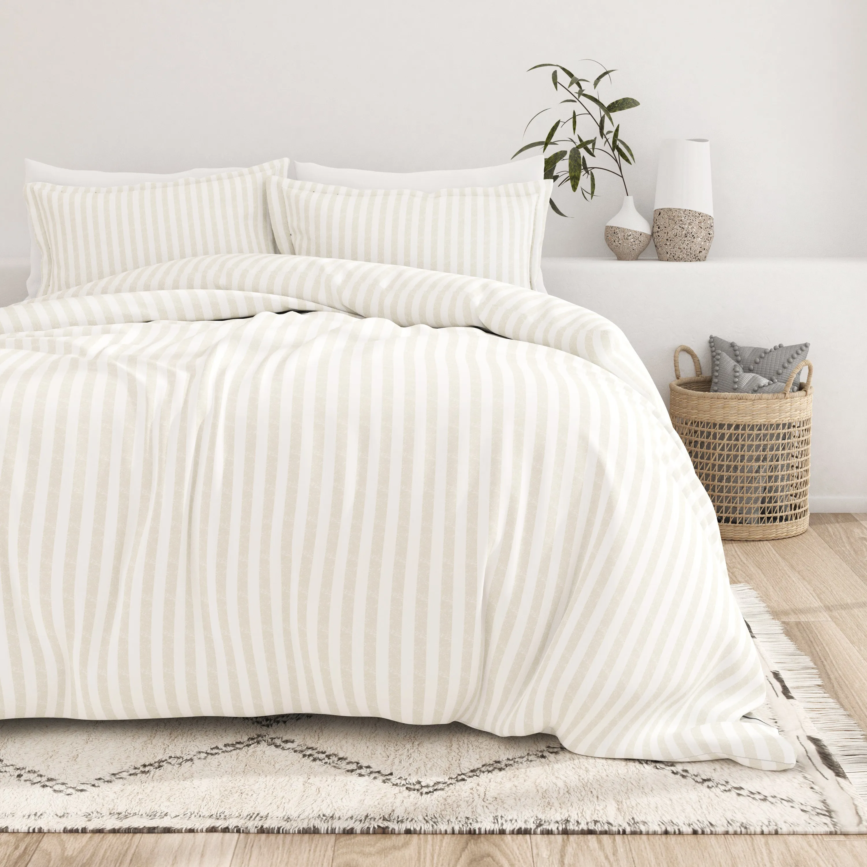 Sale - Rugged Stripes Pattern 3-Piece Duvet Cover Set