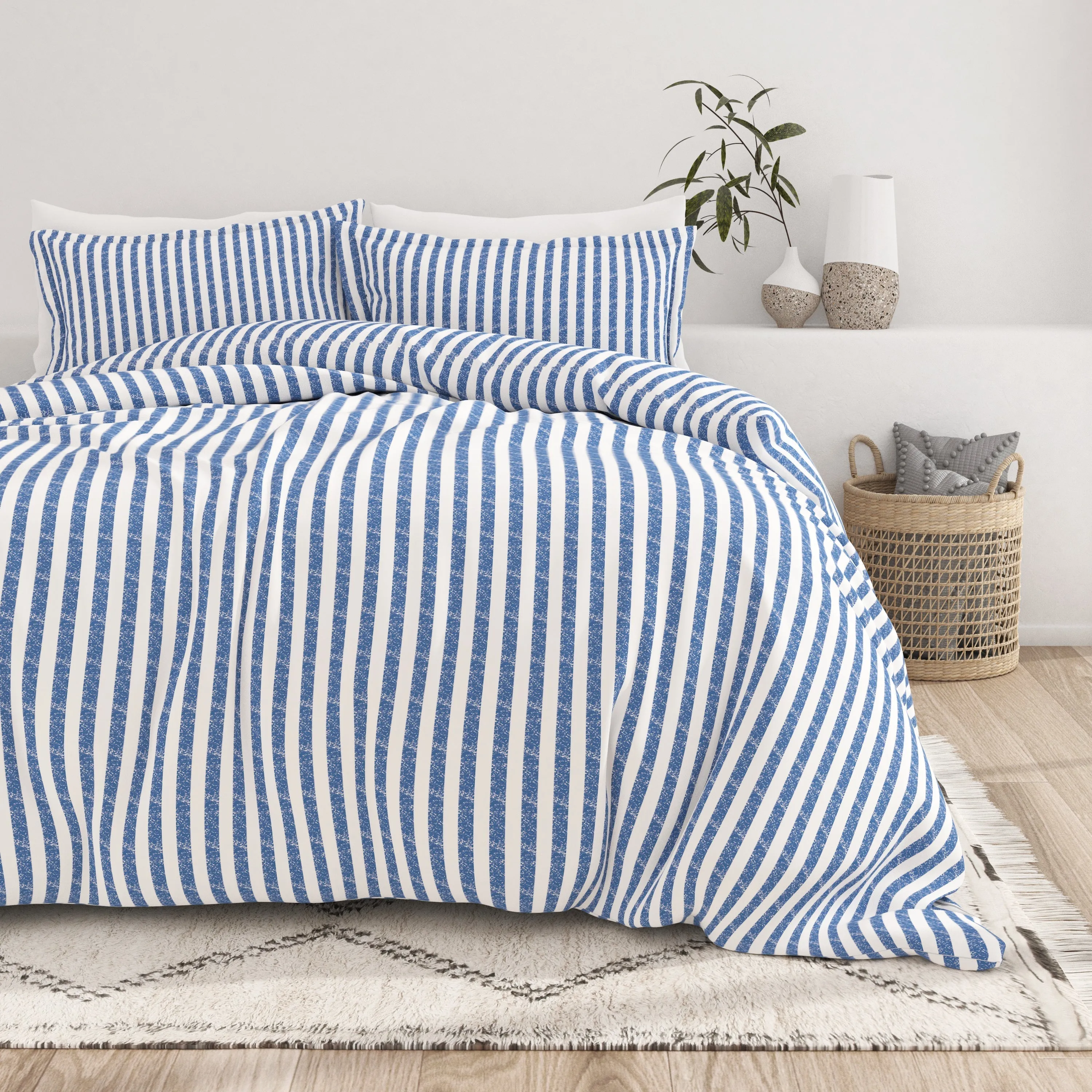 Sale - Rugged Stripes Pattern 3-Piece Duvet Cover Set