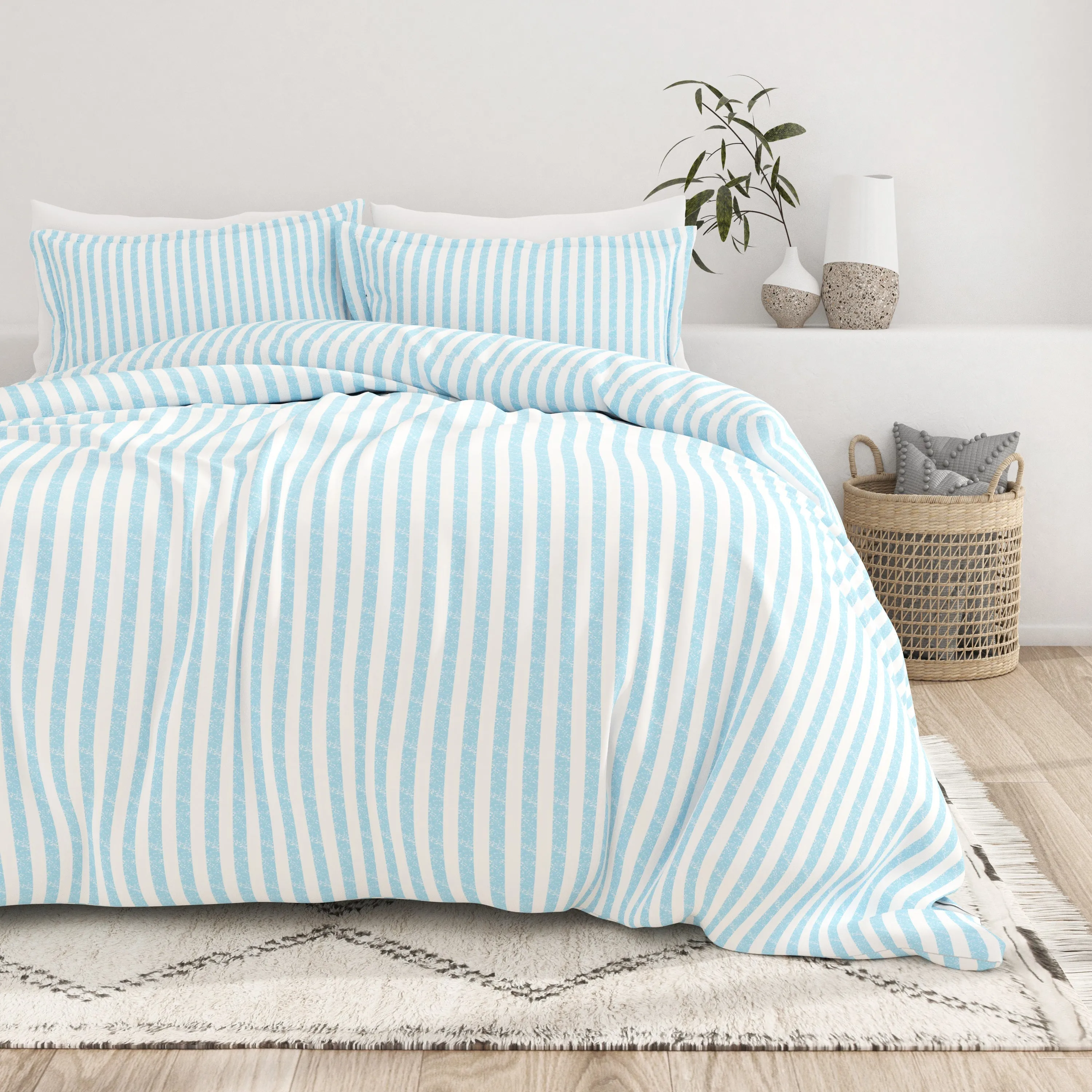 Sale - Rugged Stripes Pattern 3-Piece Duvet Cover Set