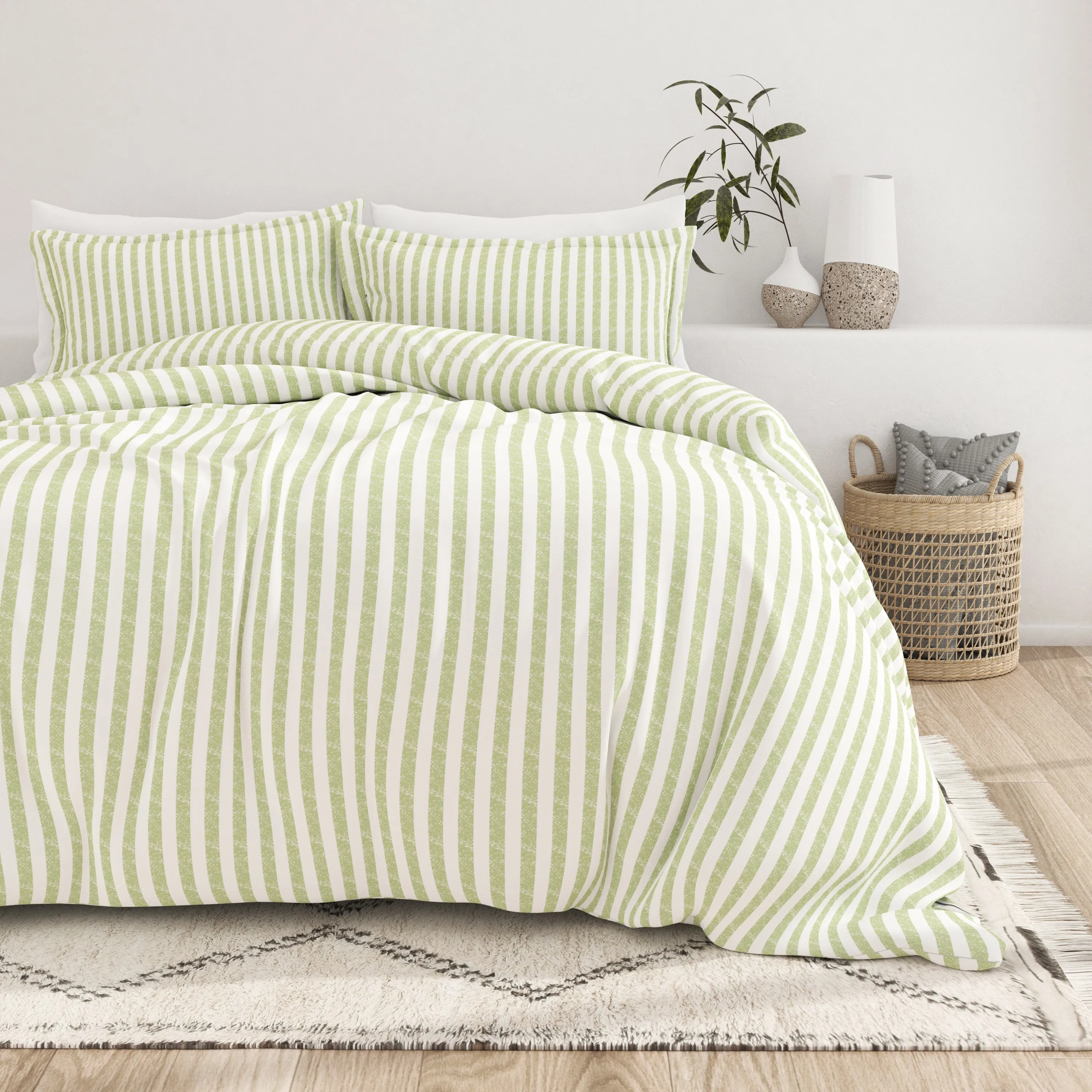 Sale - Rugged Stripes Pattern 3-Piece Duvet Cover Set