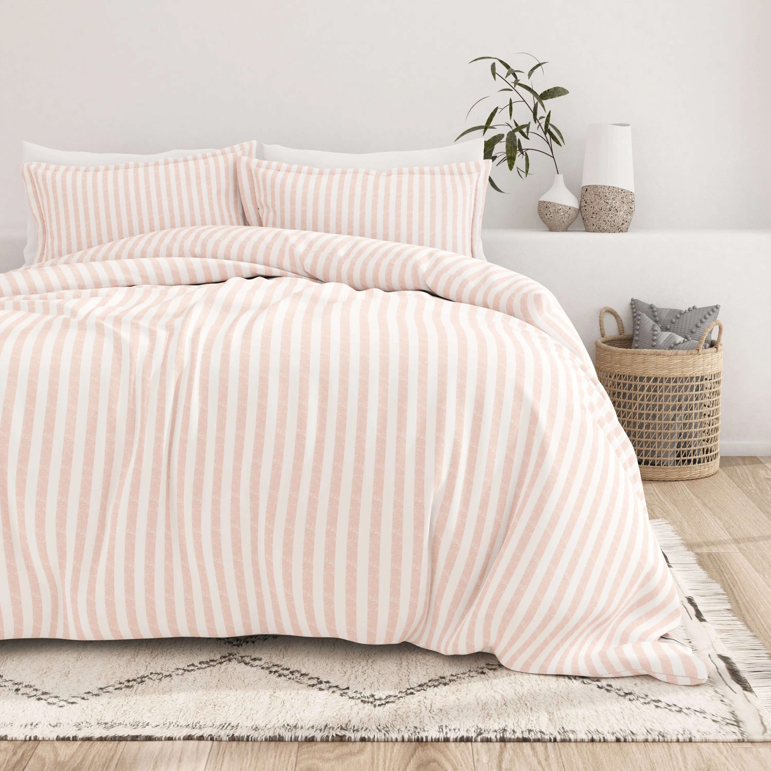 Sale - Rugged Stripes Pattern 3-Piece Duvet Cover Set