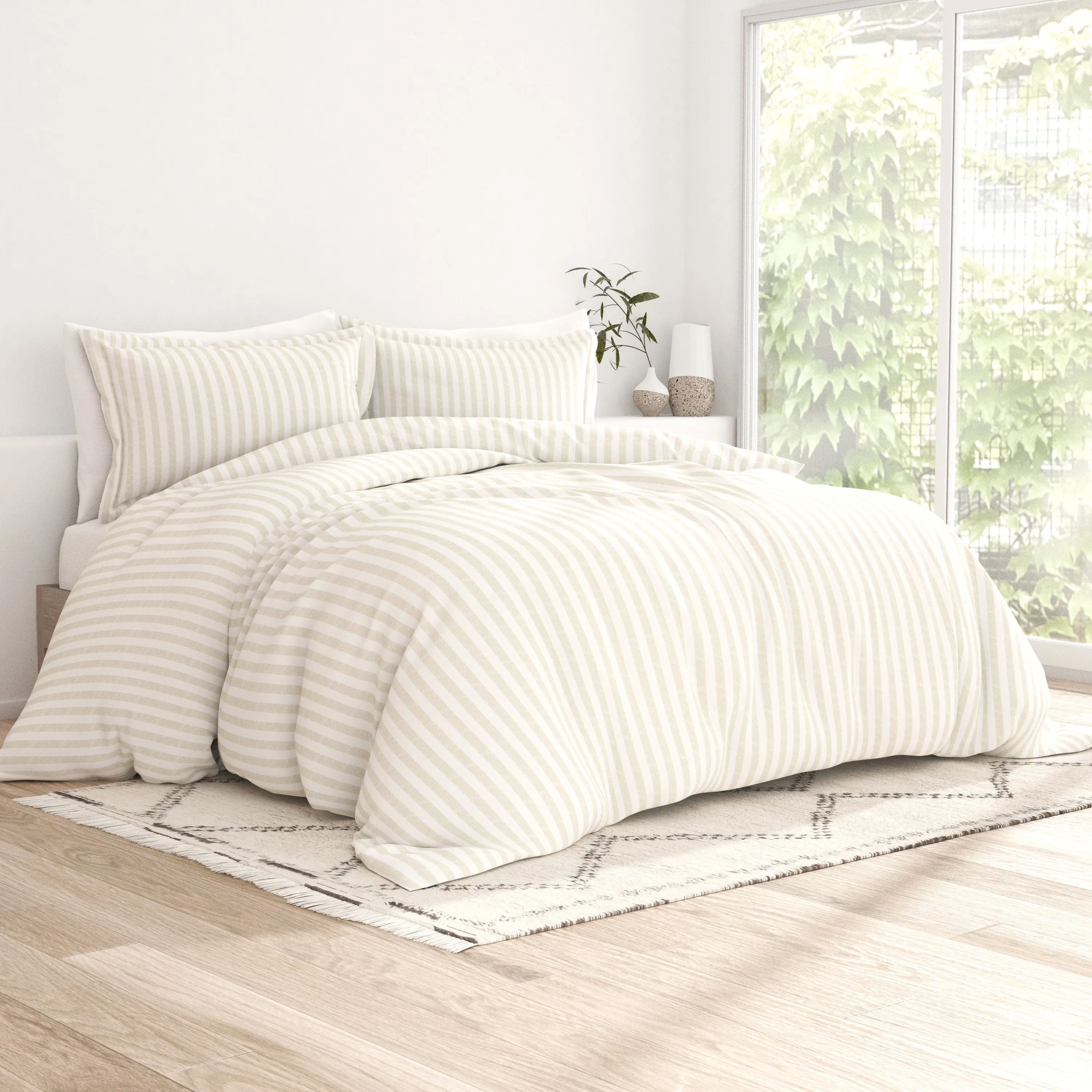 Sale - Rugged Stripes Pattern 3-Piece Duvet Cover Set