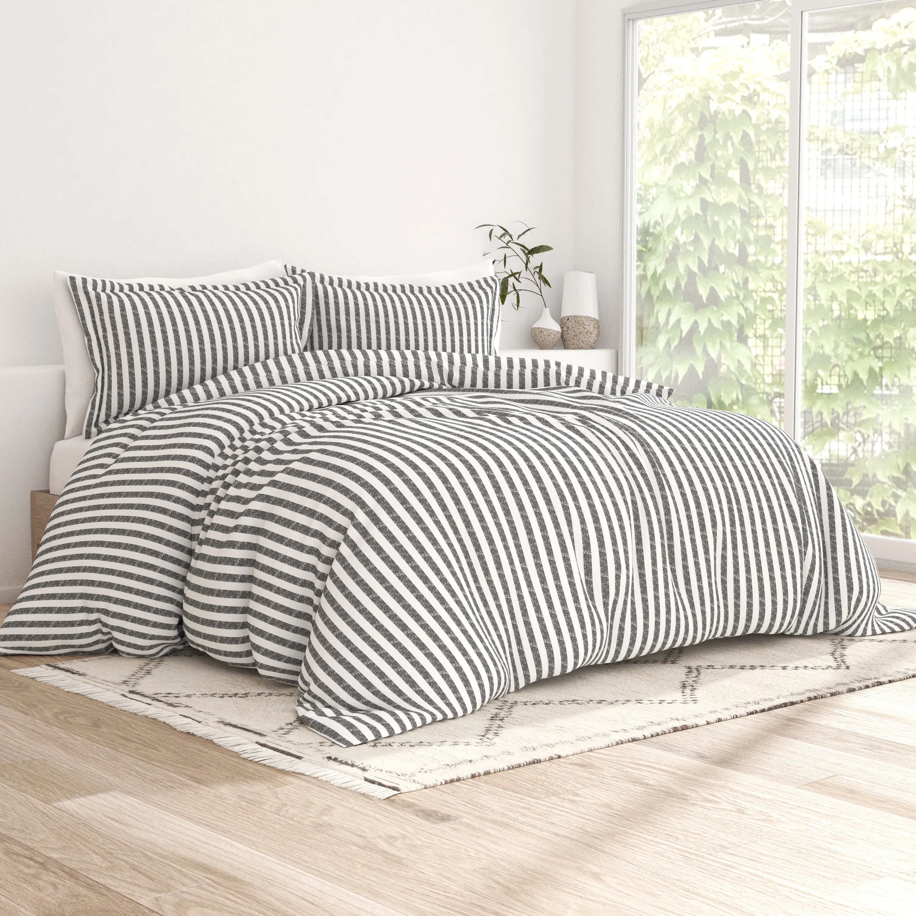 Sale - Rugged Stripes Pattern 3-Piece Duvet Cover Set