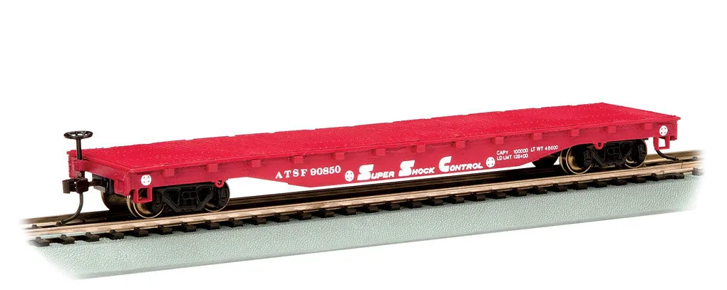 Santa Fe - 52' Flat Car (HO Scale)