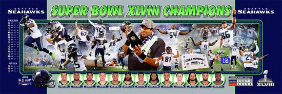 Seattle Seahawks "Super Bowl Storyline" (2014) Premium Photoramic Poster Print - Photofile Inc.