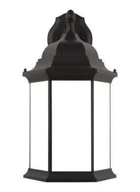 Sevier Collection - Extra Large One Light Downlight Outdoor Wall Lantern | Finish: Black - 8738751EN3-12