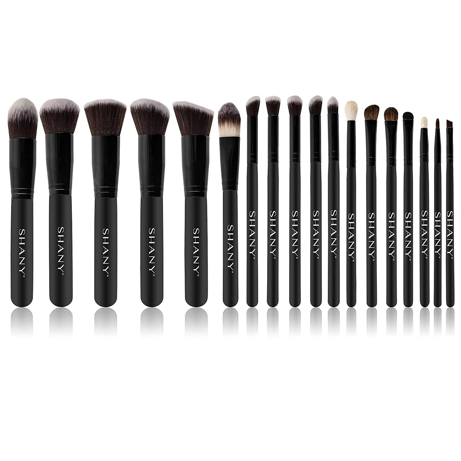 SHANY Artisan's Easel 18 Piece Elite Cosmetics Brush Collection, Black