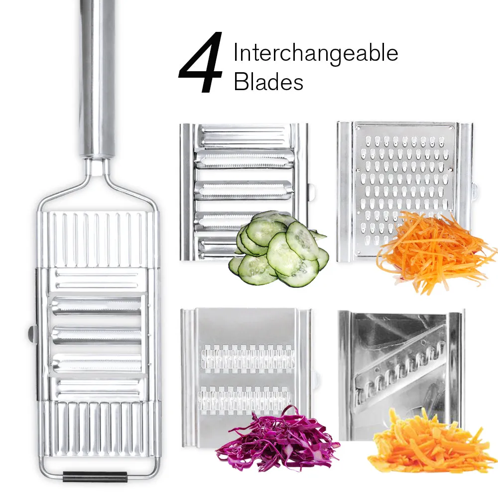 Shredder Cutter Stainless Steel Portable Manual Vegetable Slicer