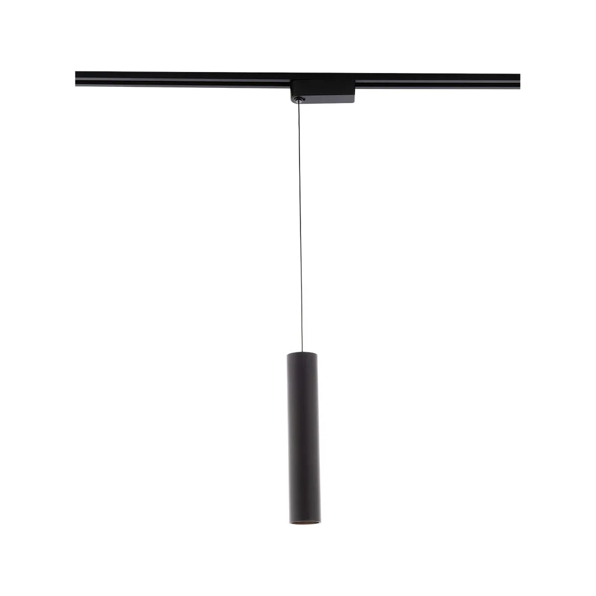 Silo LED Pendant Head 20W 2700K, Halo, Black with White Collar