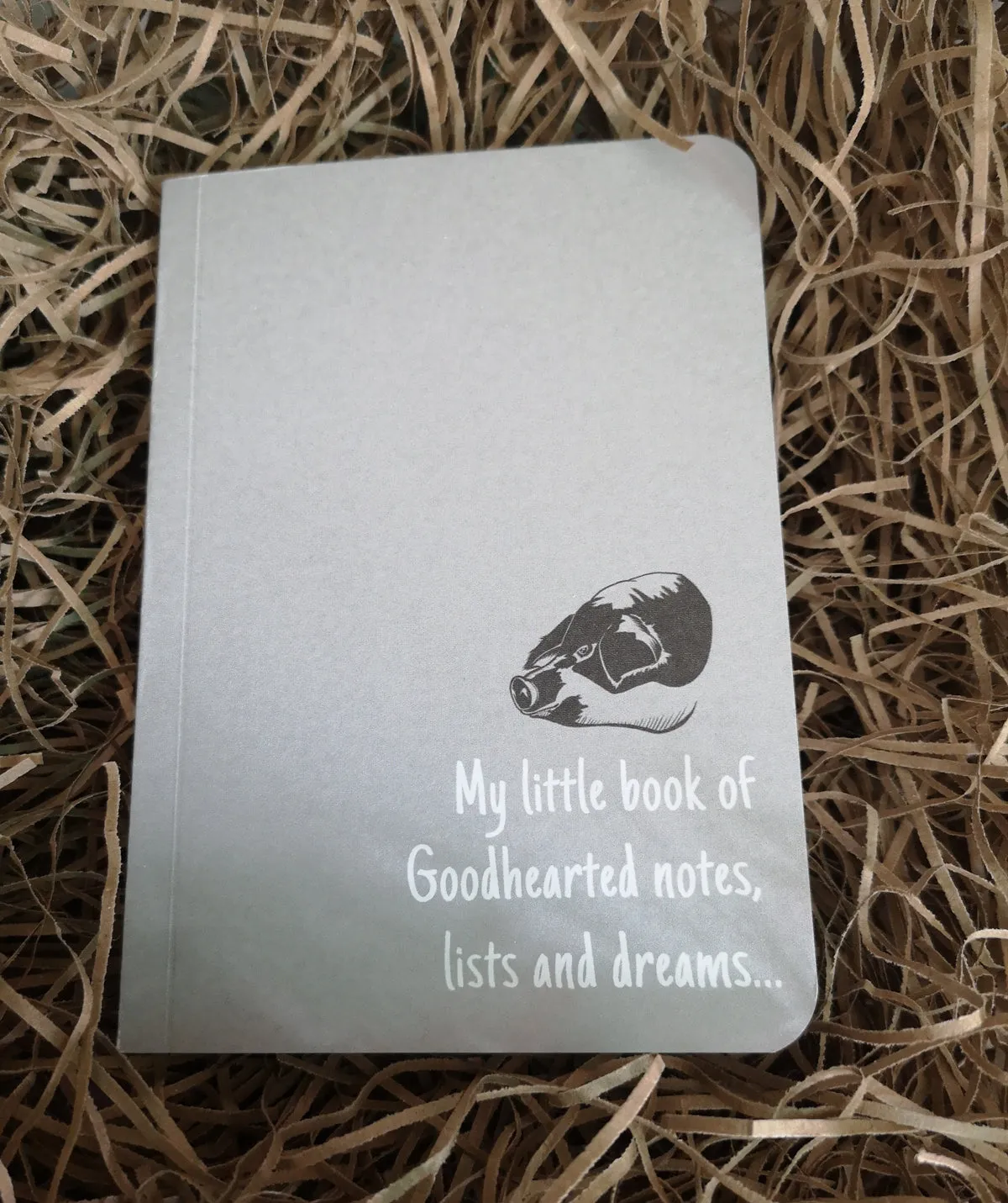 Small Grey Notepad (A6 size)