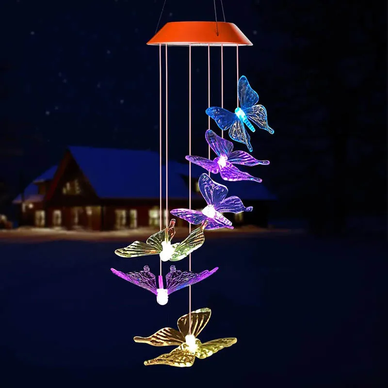 Solar-Powered Butterfly Lights