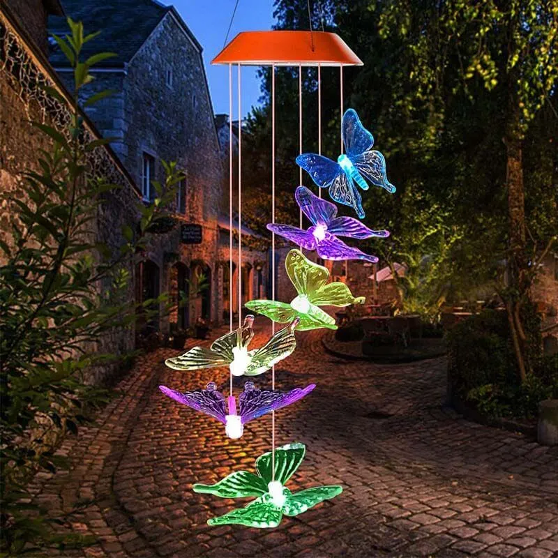 Solar-Powered Butterfly Lights