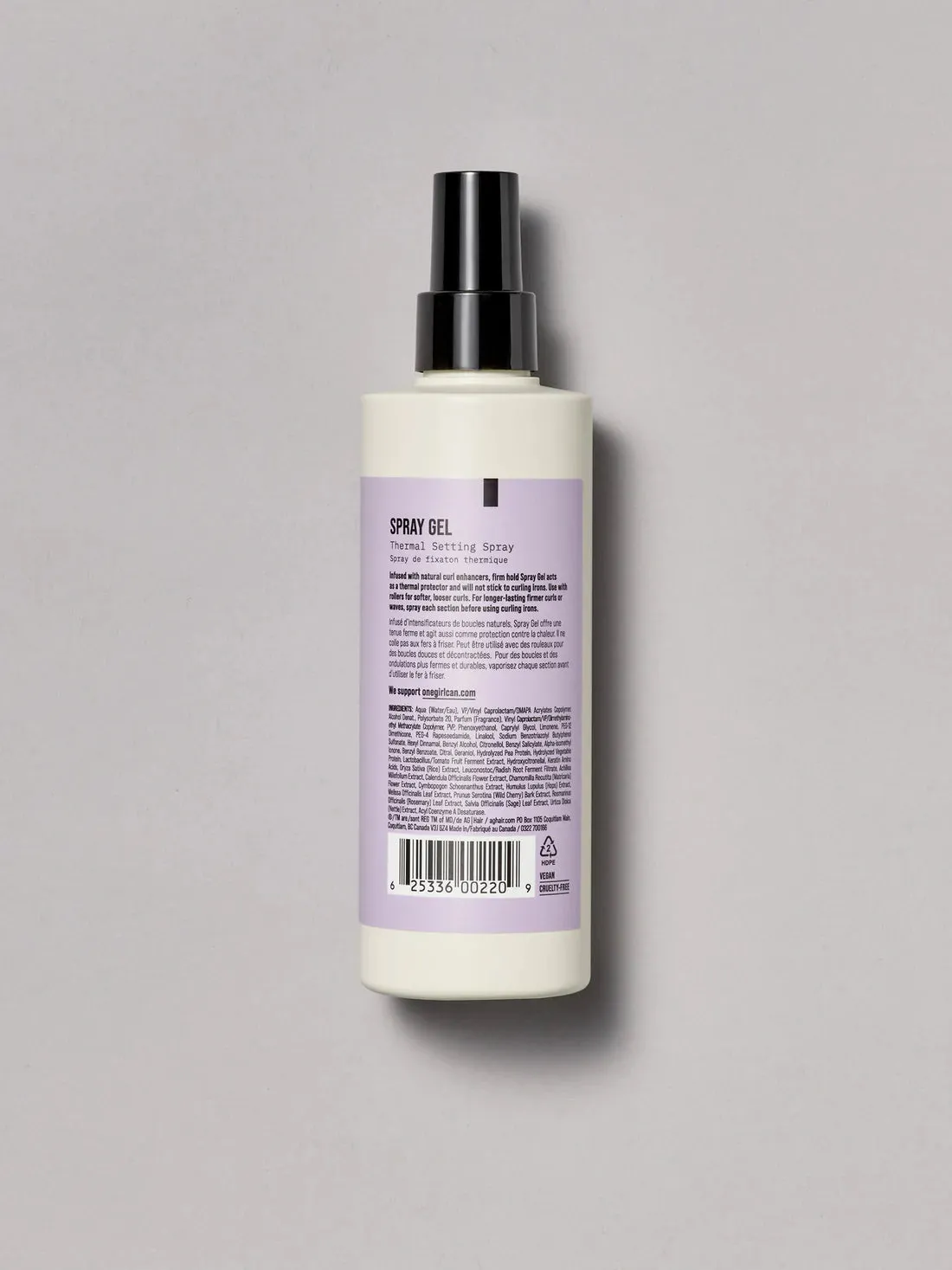 SPRAY GEL THERMAL SETTING SPRAY