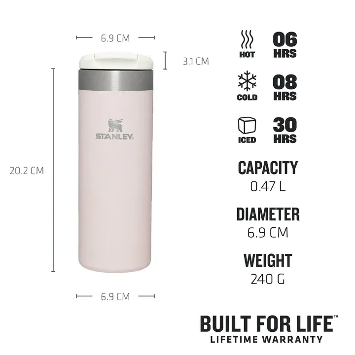 Stanley The Aerolight Transit Mug 0.47L Rose Quartz Metallic