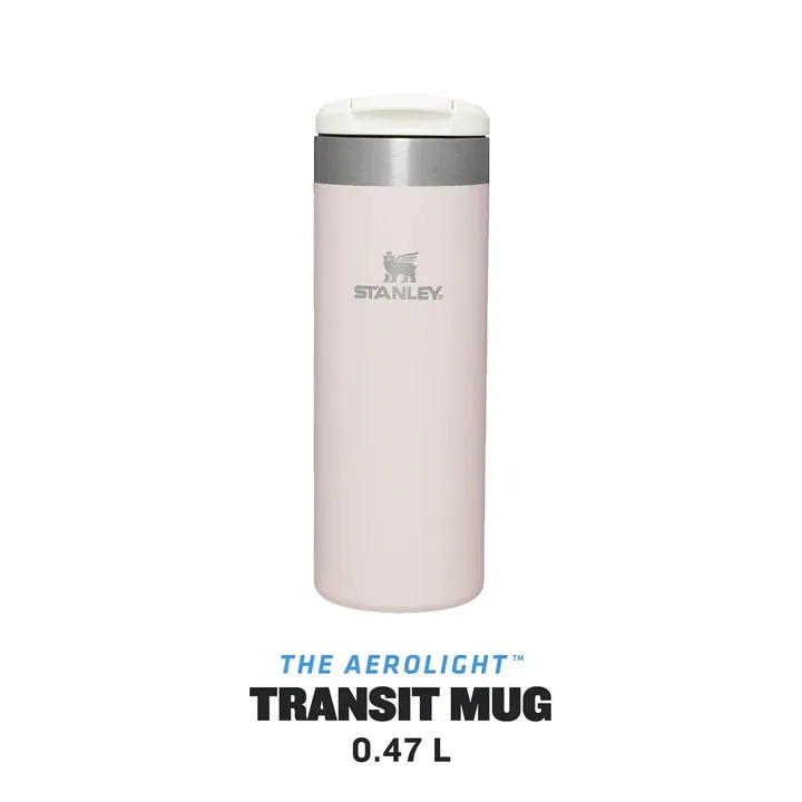 Stanley The Aerolight Transit Mug 0.47L Rose Quartz Metallic