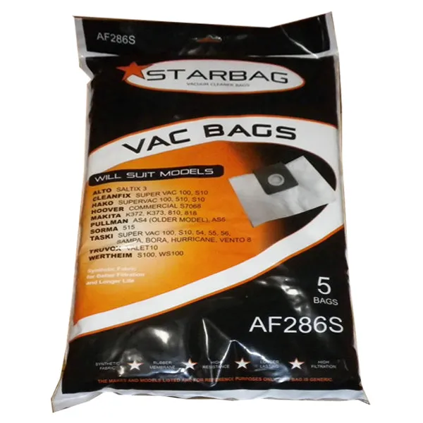 Starbag AF286S Synthetic Vacuum Cleaner Bags