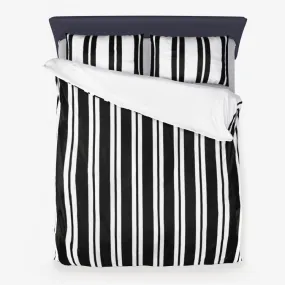 Striped Microfiber Duvet Cover