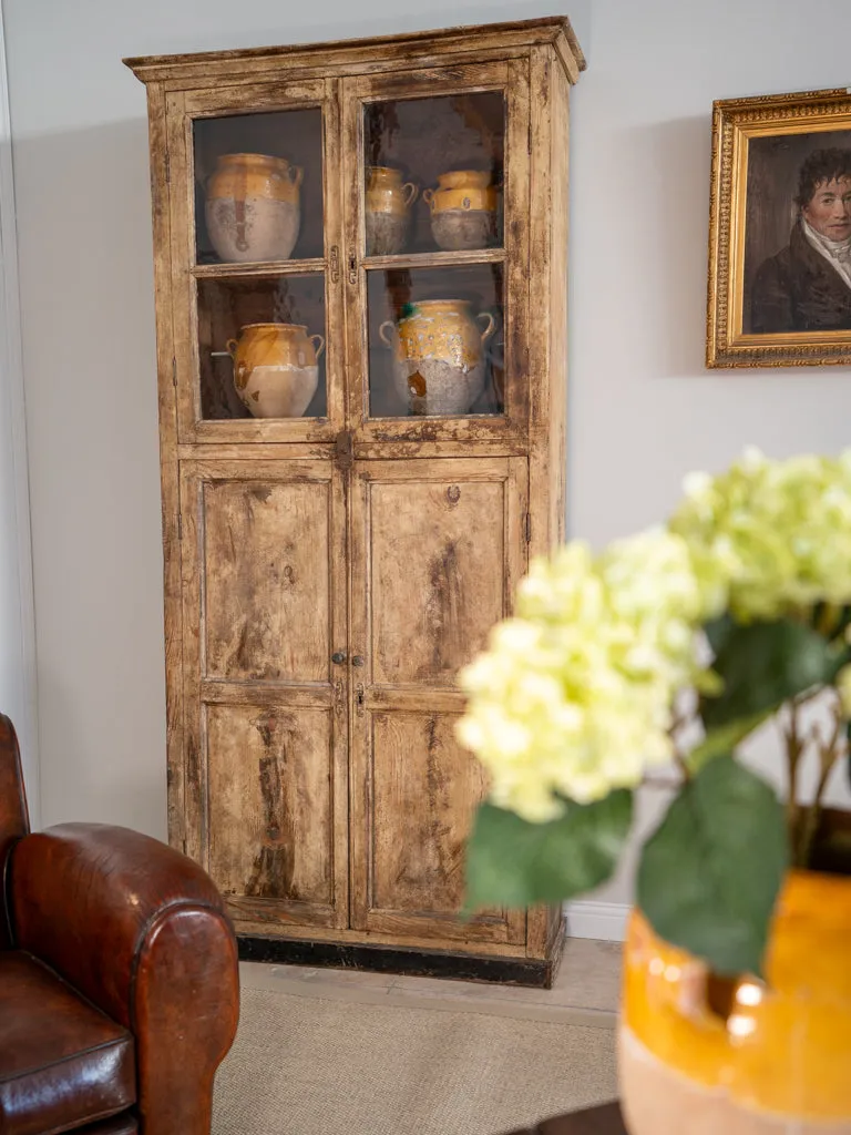 Tall narrow vitrine / armoire - 19th century 87½" x 39"