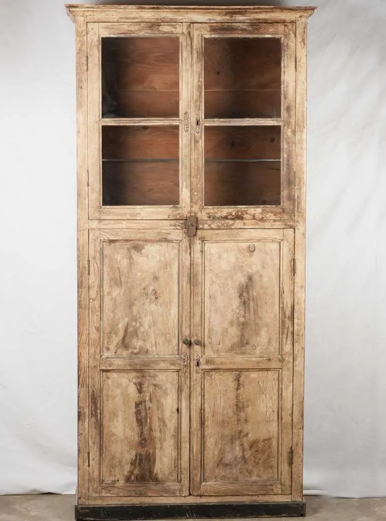 Tall narrow vitrine / armoire - 19th century 87½" x 39"