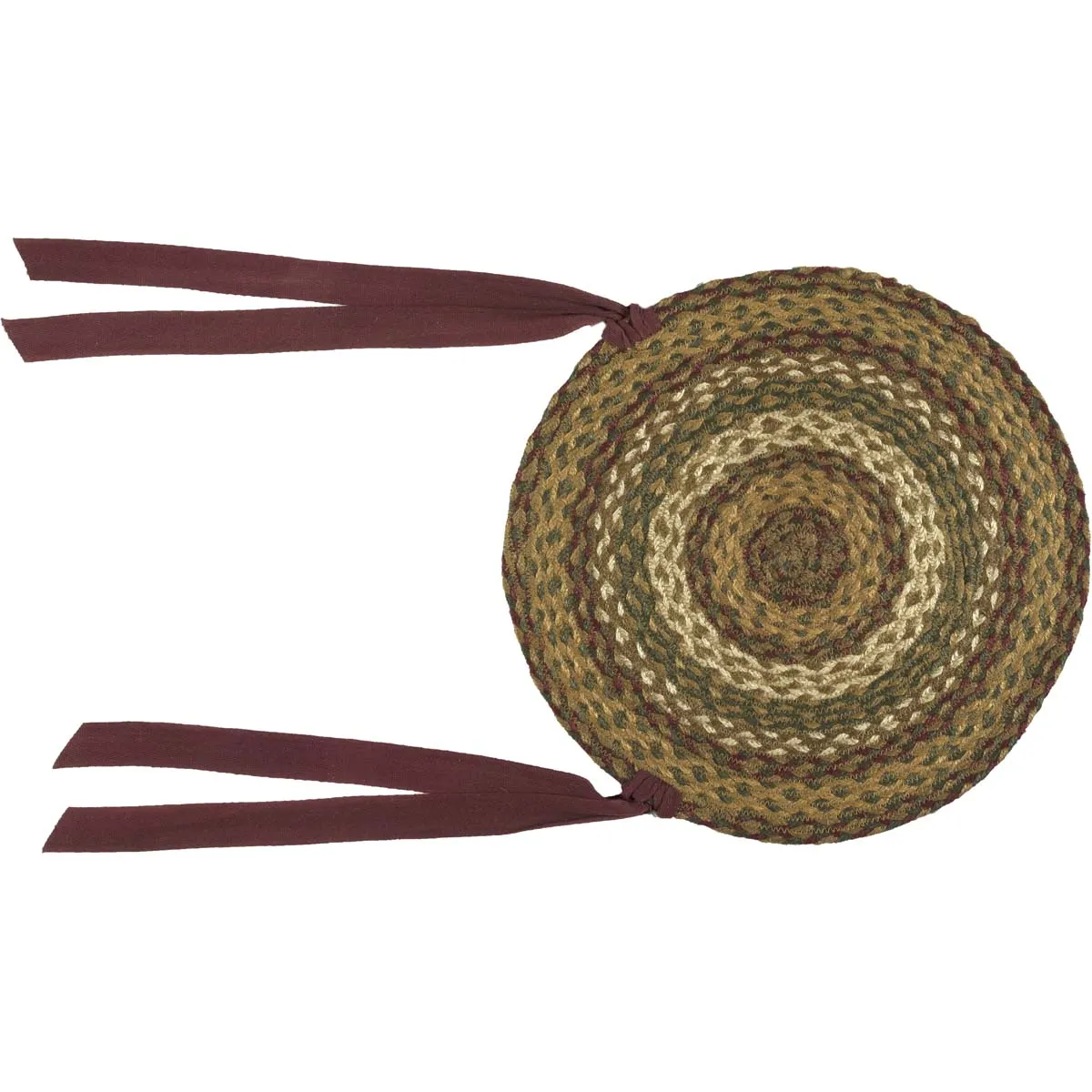 Tea Cabin Jute Chair Pad 15 inch Diameter Set of 6