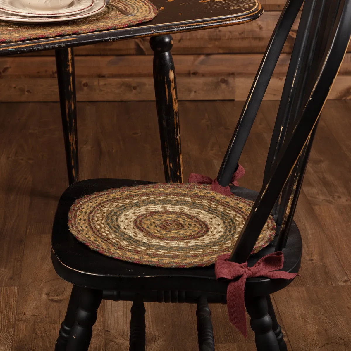 Tea Cabin Jute Chair Pad 15 inch Diameter Set of 6