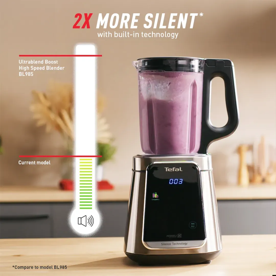 Tefal BL98S 1.75L Ultrablend Silence Heating High Speed Blender