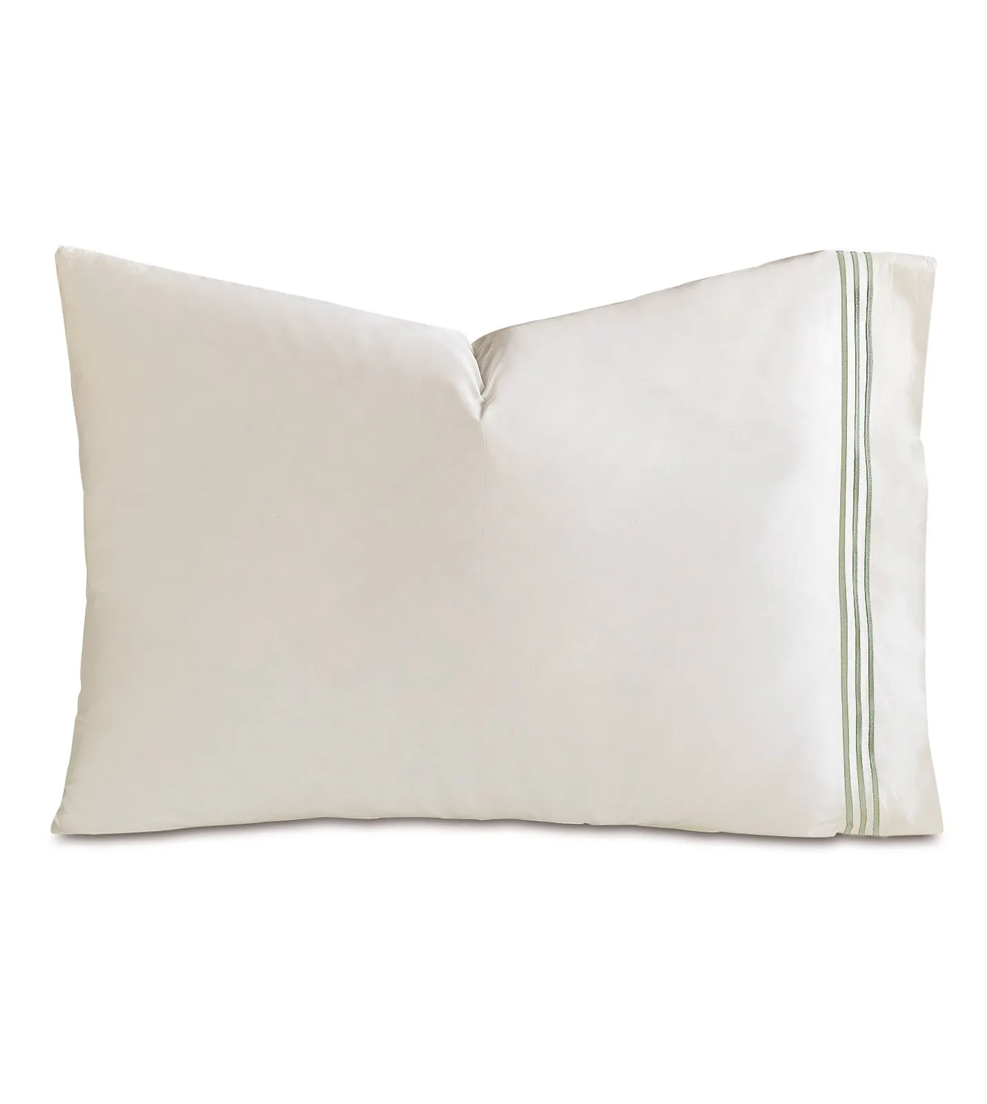 Tessa Ivory King Pillowcase (21x37) in Aqua