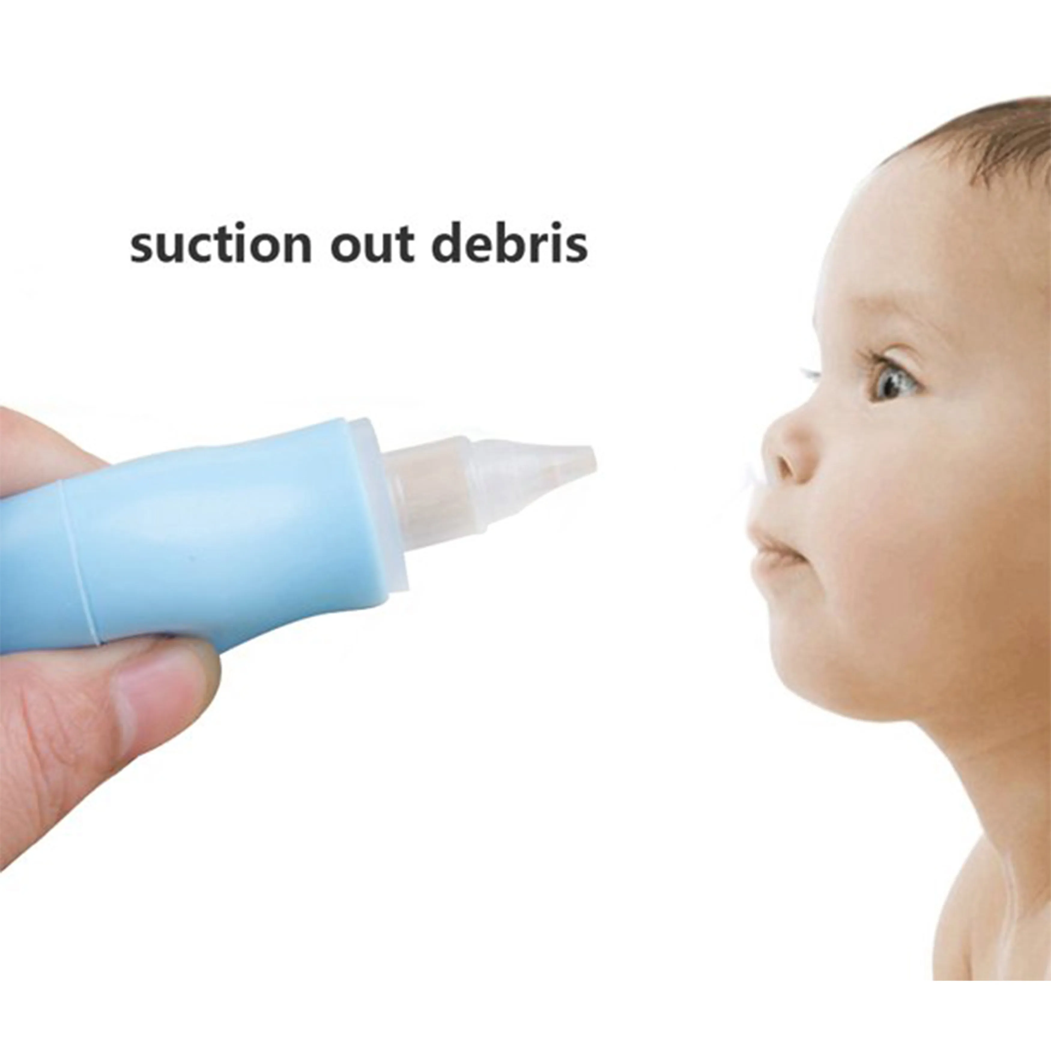 THE LITTLE LOOKERS Baby Nose Cleaner/Nasal Vacuum Sucker Mucus Snot Aspirator for Babies (Blue, Pack of 1)