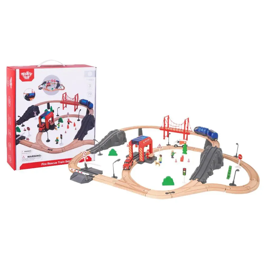 Tooky Toy Fire Rescue Train Set