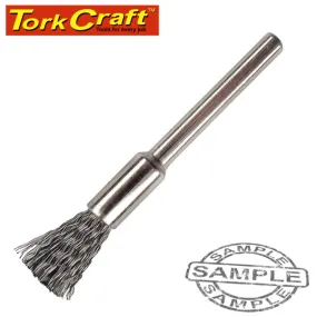 TORK CRAFT MINI CARBON STEEL BRUSH 3.2MM END 3.2MM SHANK TC08360