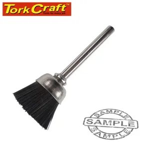 TORK CRAFT MINI NYLON BRISTLE BRUSH 12.7MM CUP 3.2MM SHANK TC08356