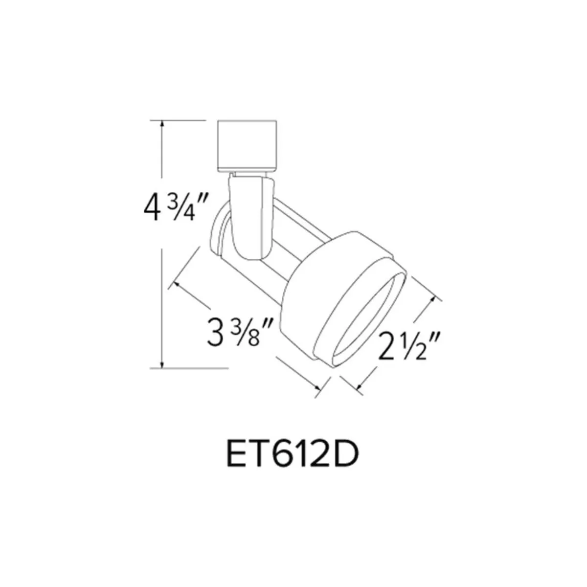 Transom LED Track Head 10W 800 Lumens 3000K, Halo