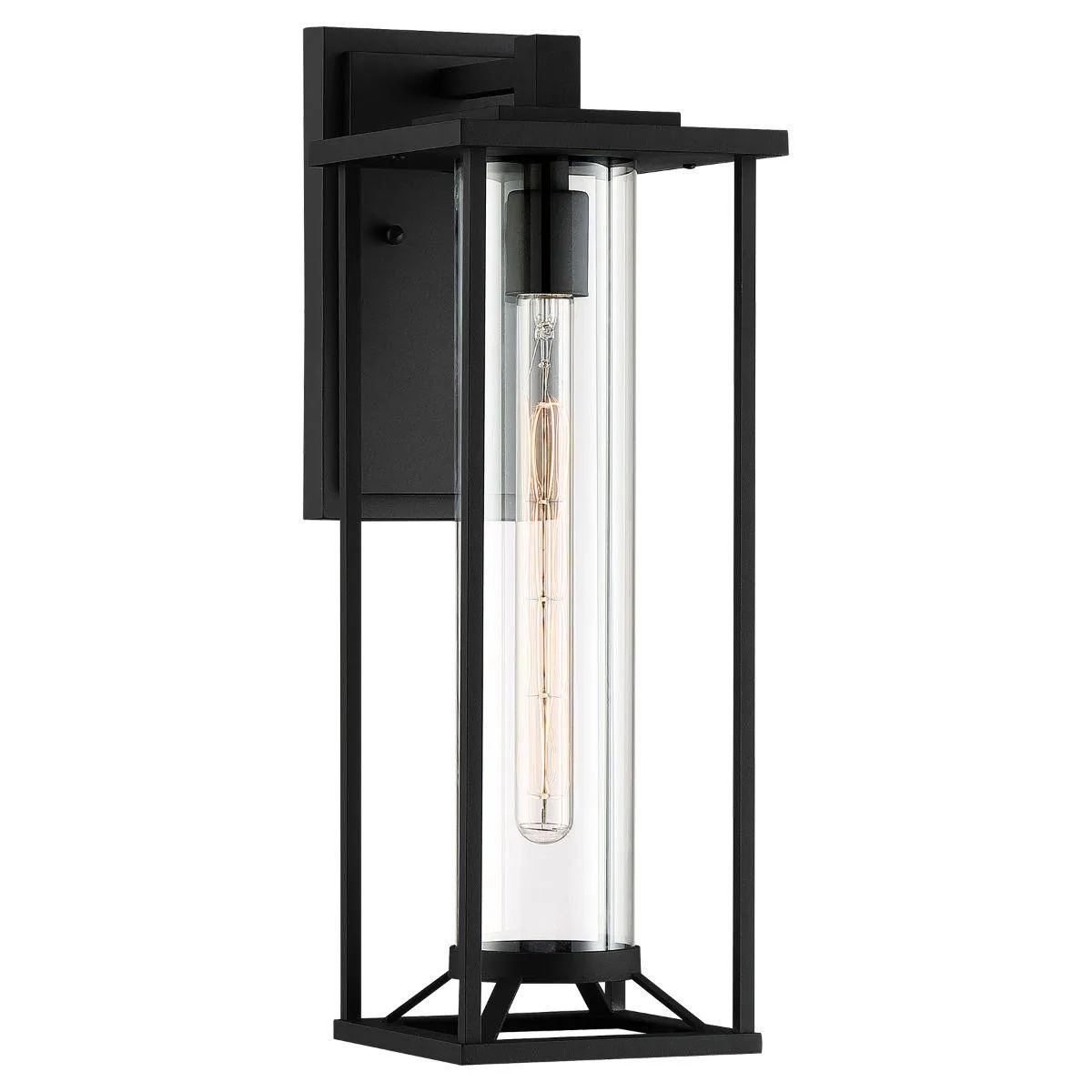 Trescott 20 in. Outdoor Wall Lantern Black Finish