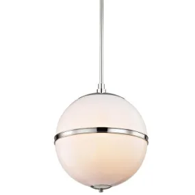 TRUAX 4 LIGHT MINI CHANDELIER, POLISHED STEEL