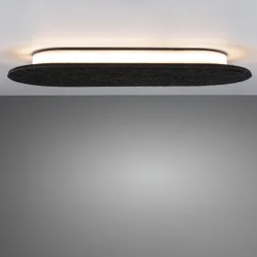 Tulga 17W LED Oval Wall Light with 3-Step Dim in Anthracite