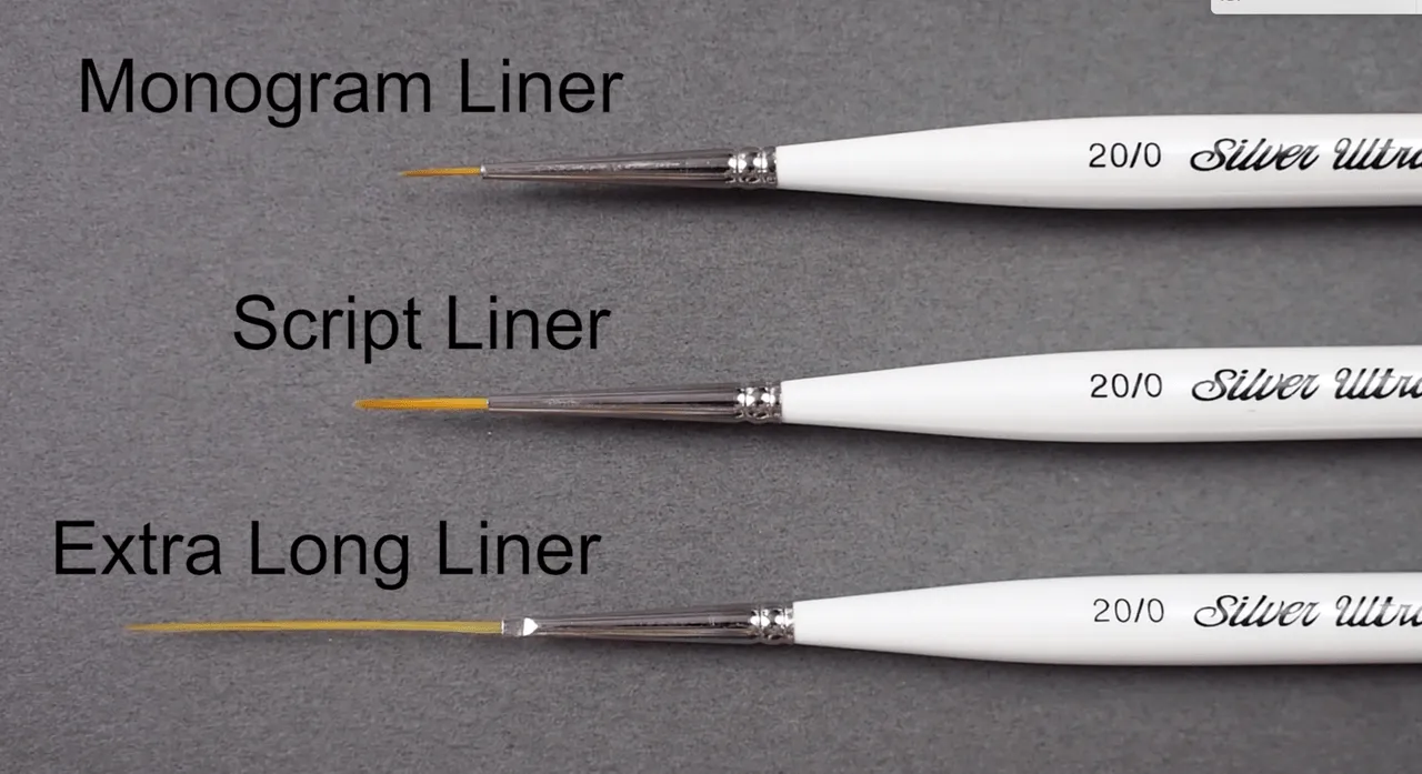 Ultra Mini® Xtra Long Liner 20/0 Short Handled Brush