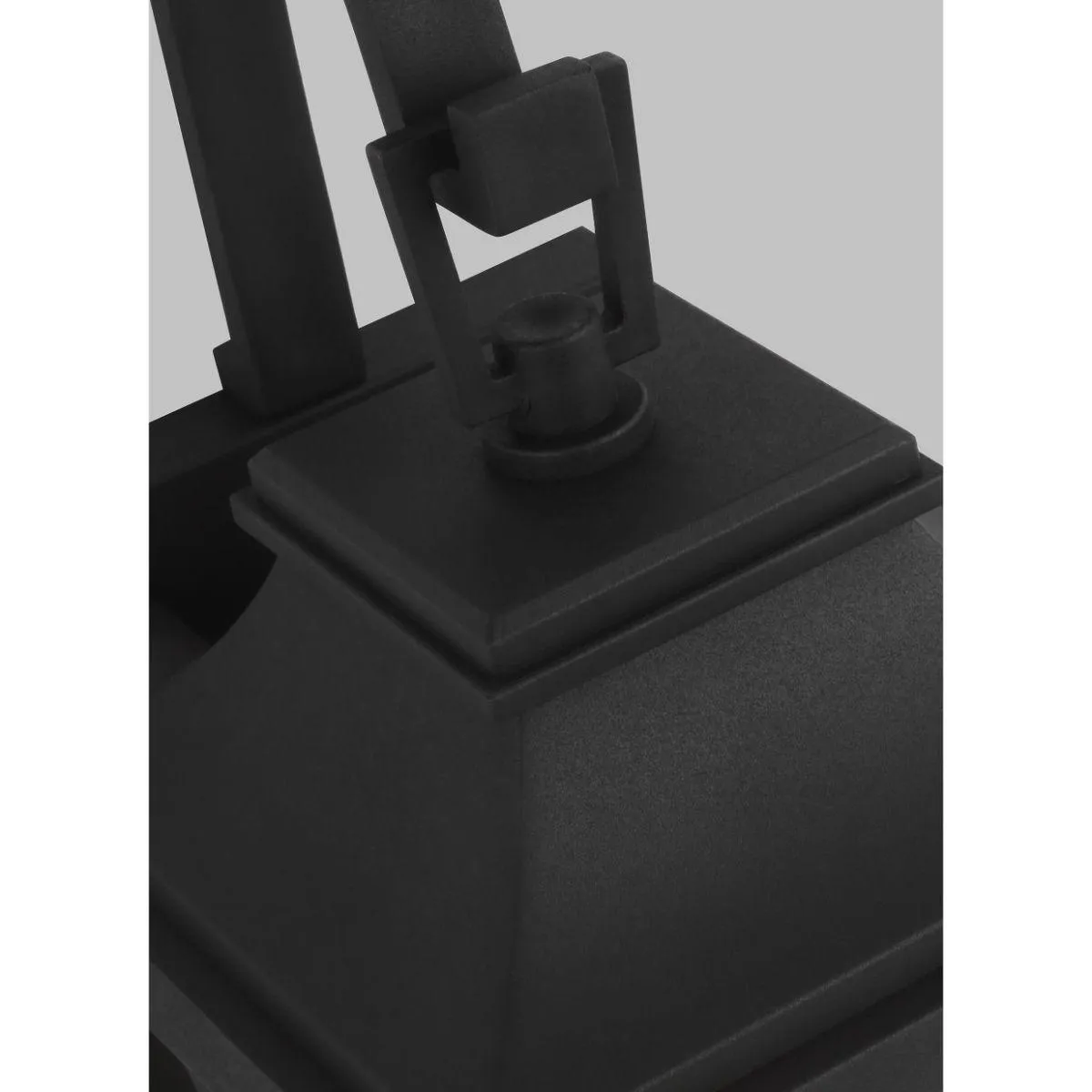 Warren Mini 14 In. Outdoor Wall Light Black Finish