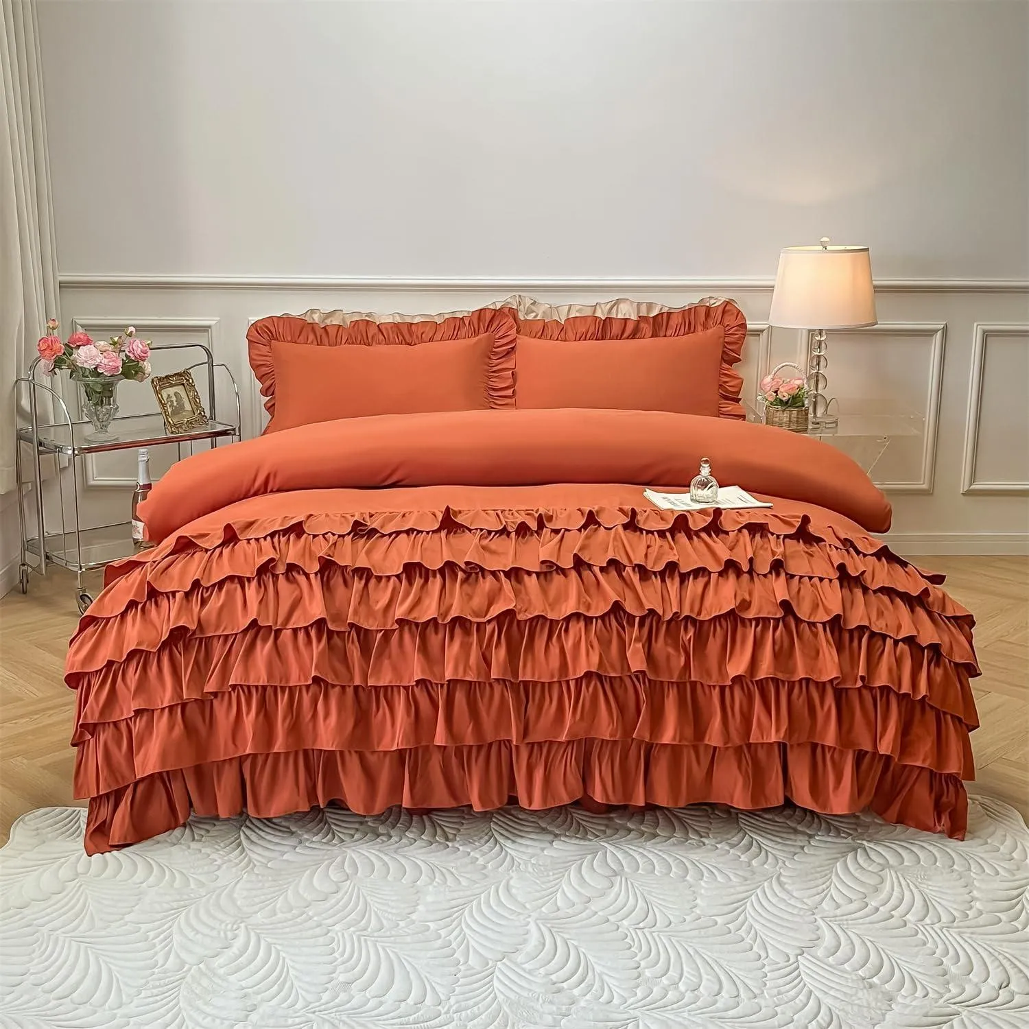 Waterfall Ruffle Duvet Cover Set