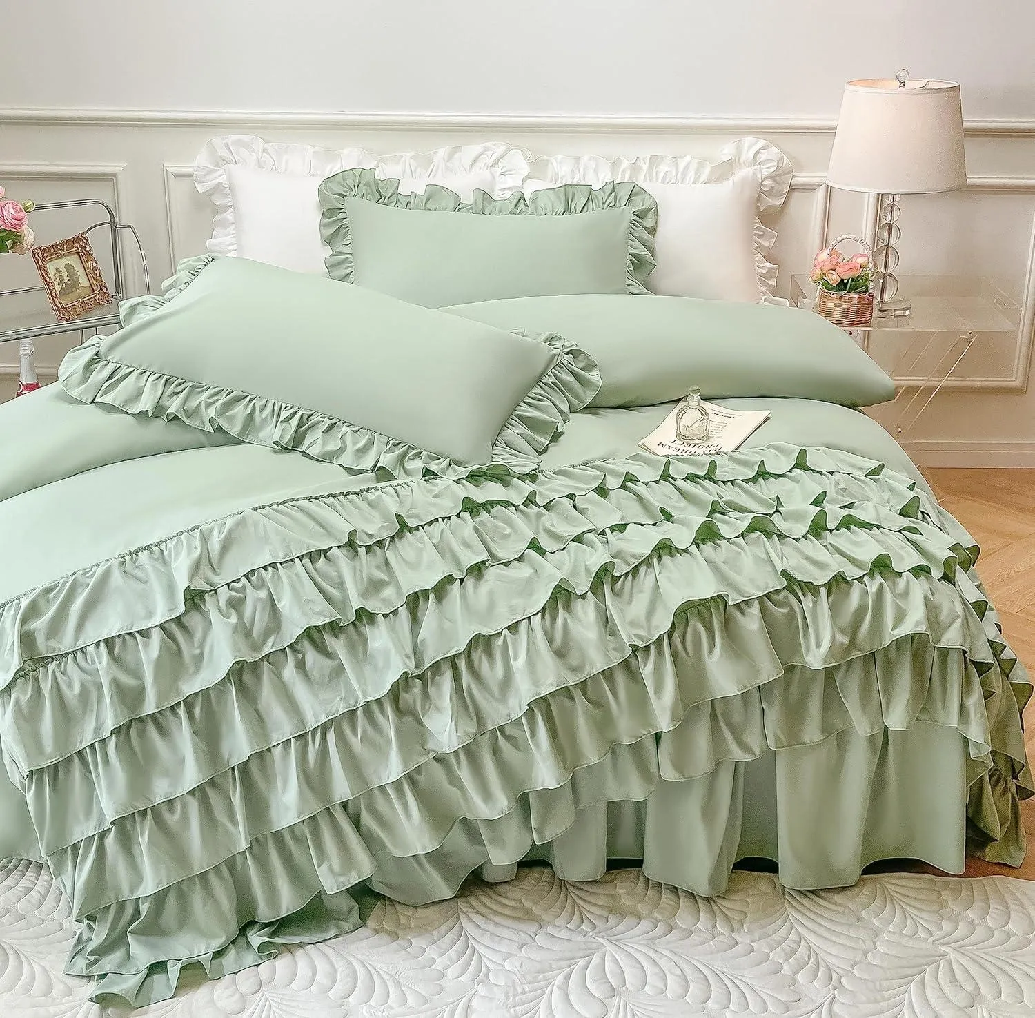 Waterfall Ruffle Duvet Cover Set