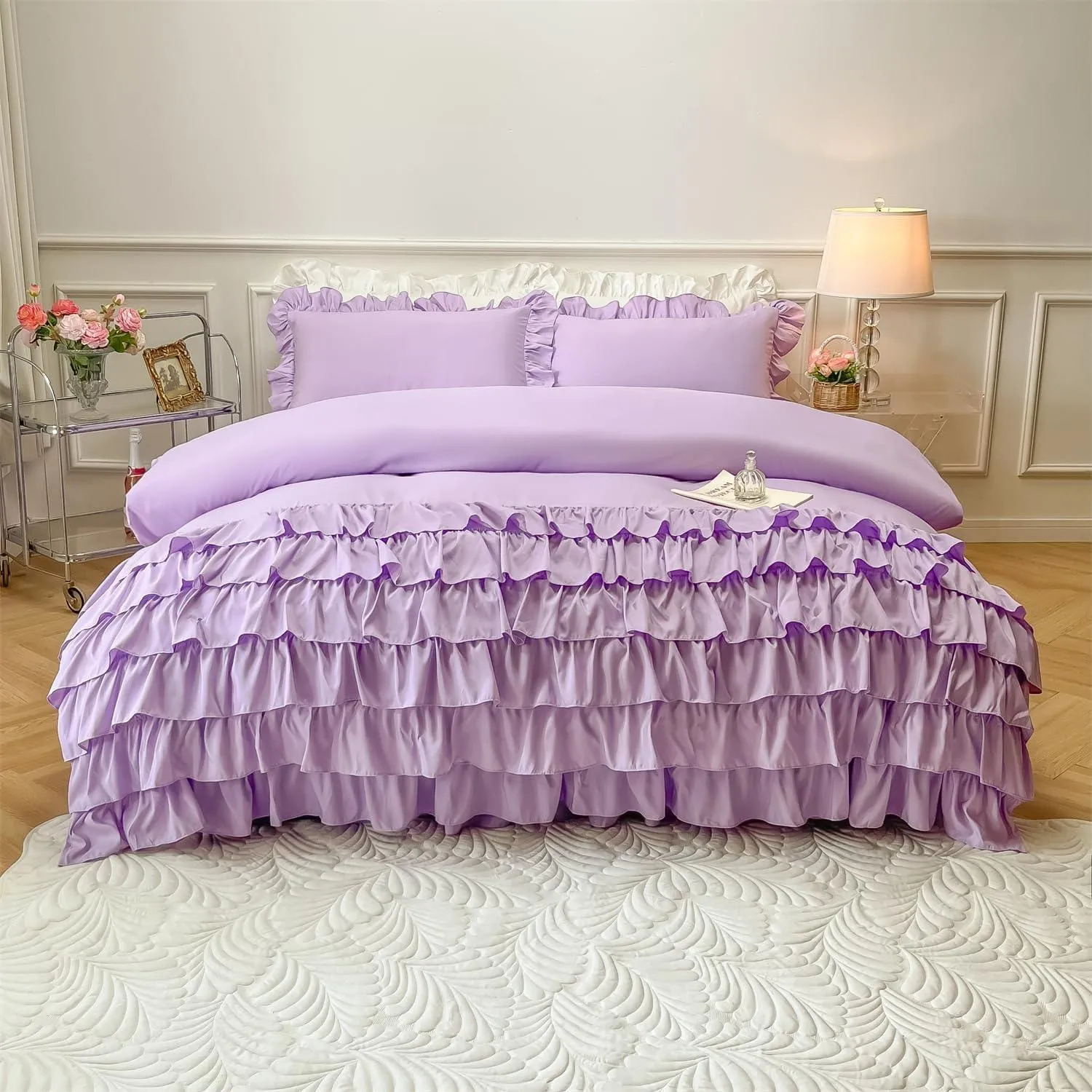 Waterfall Ruffle Duvet Cover Set