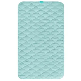 Waterproof Crib Mattress Protector Pad | Bed Pad Mat - 52" x 28", Anti Slip & Durable, Aqua