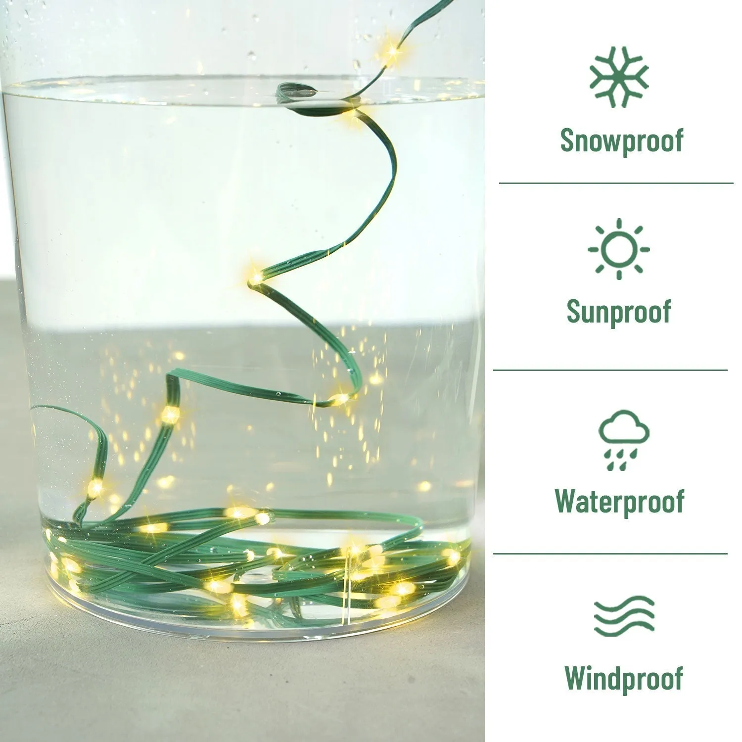 Waterproof LED Garland: 60M-160M Fairy String Lights for Gazebo and Festive Occasions