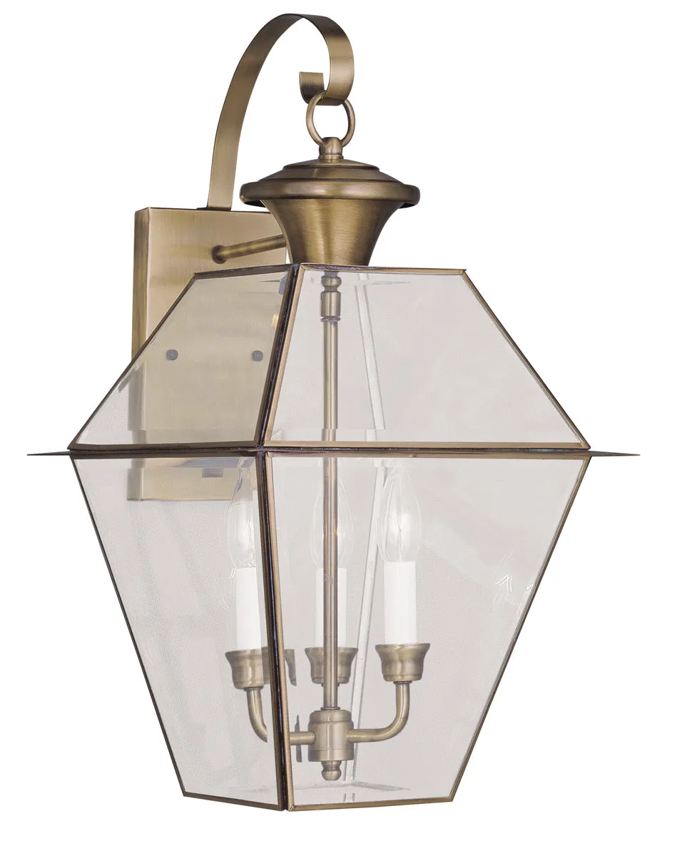 Westover 3-Light Outdoor Wall Lantern