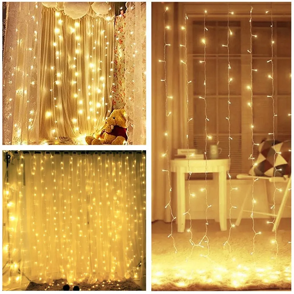 Window Curtain String Light - 3mx2m