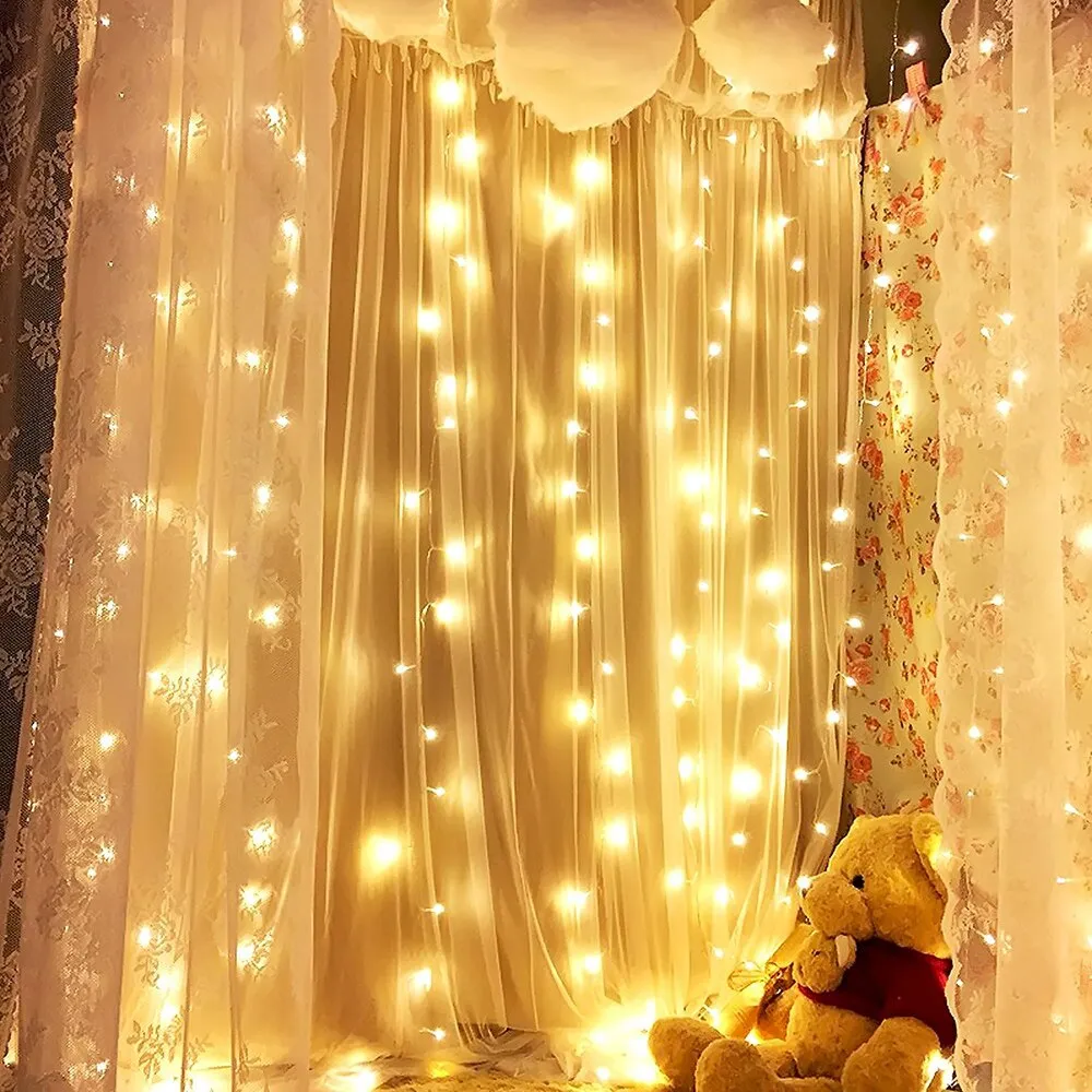 Window Curtain String Light - 3mx2m