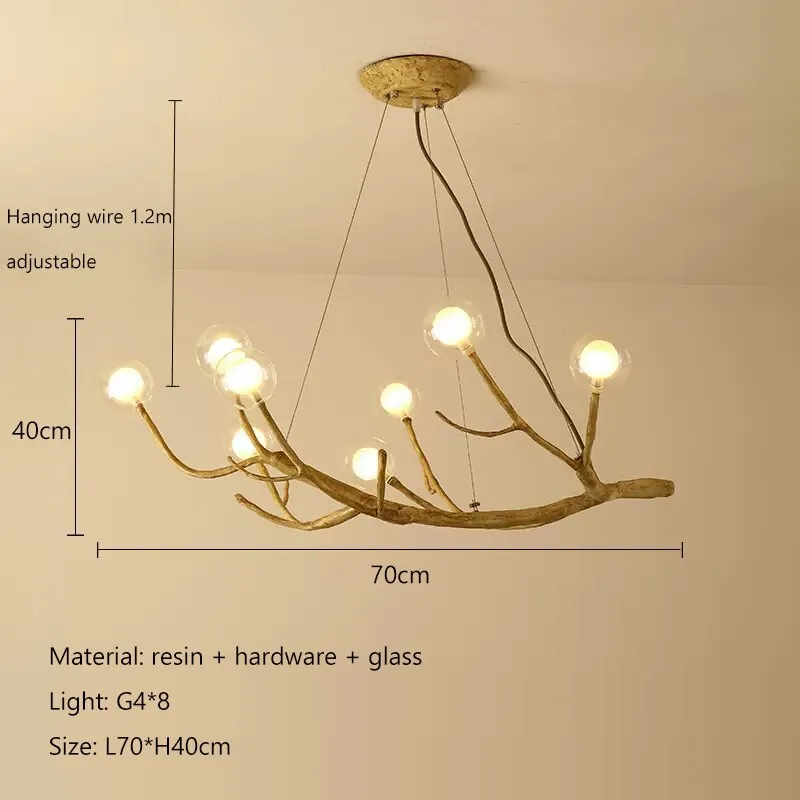 Wooden Twigs Chandelier - Elegant Lighting for any Space